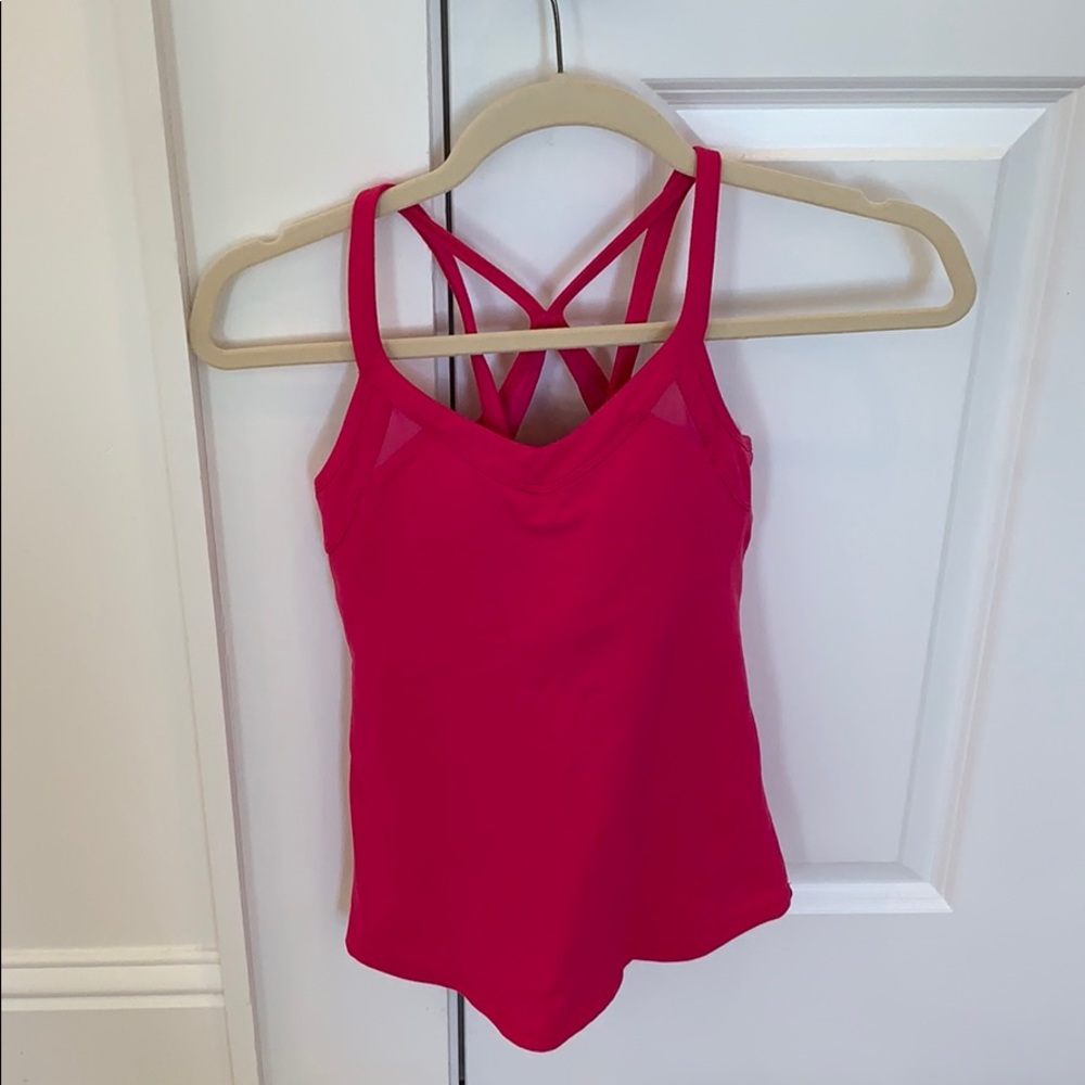Lululemon pink tank top